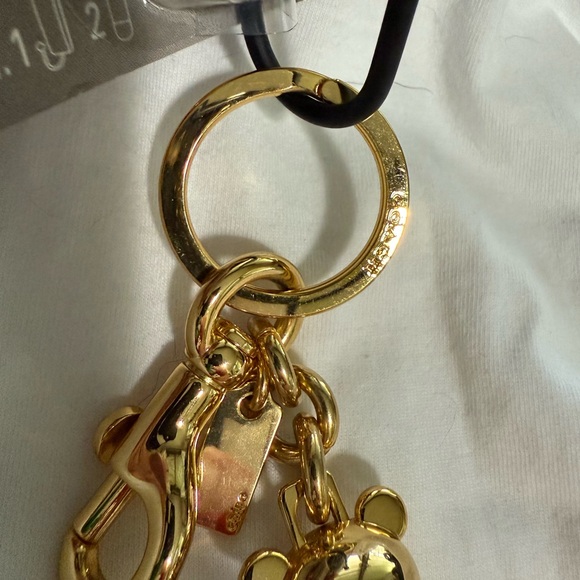 Coach Gold Bear Key Holder (NWOT) - Picture 7 of 9